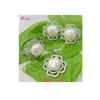 2019 latest design 925 sterling silver flower pearl jewellery designs set