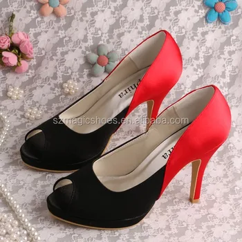 (22 Colors)black And Red Ladies Summer Heels Wedding - Buy Ladies Summer Heels,Black And Red 