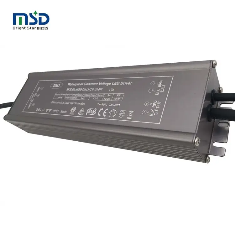 DALI 200W Outdoor Waterproof transformer Power Supply Adapter LED Light Driver ac dc 12V 24 V