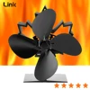 Top Quality Powerless Fan Wood Burning Stove Fan Ecofan Premium Stove Fan Quiet Operation - Wood / Logs - Black Aluminum