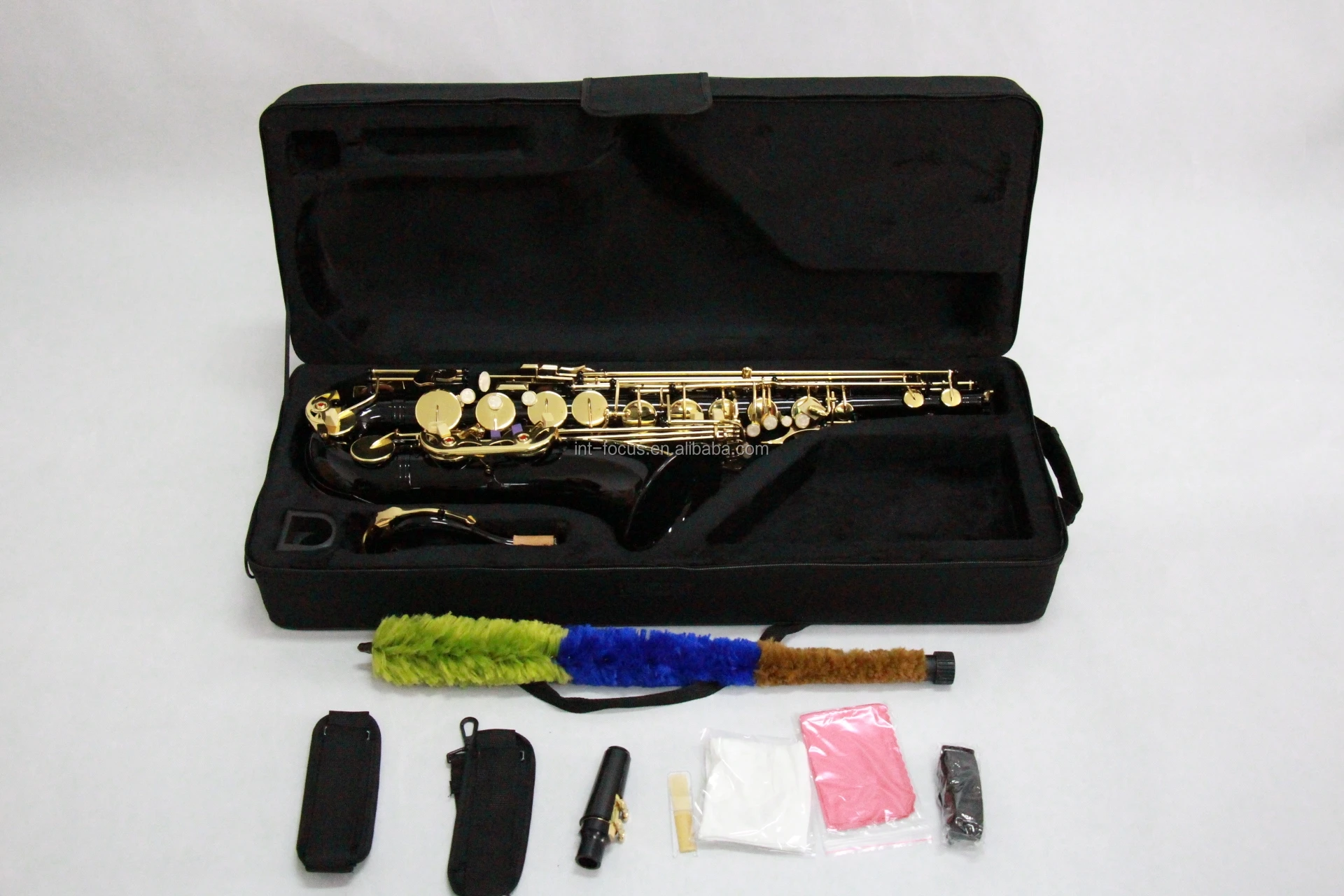 Tenor Saxophone Student Wholesale Black Painted Golden Keys Cheap Price