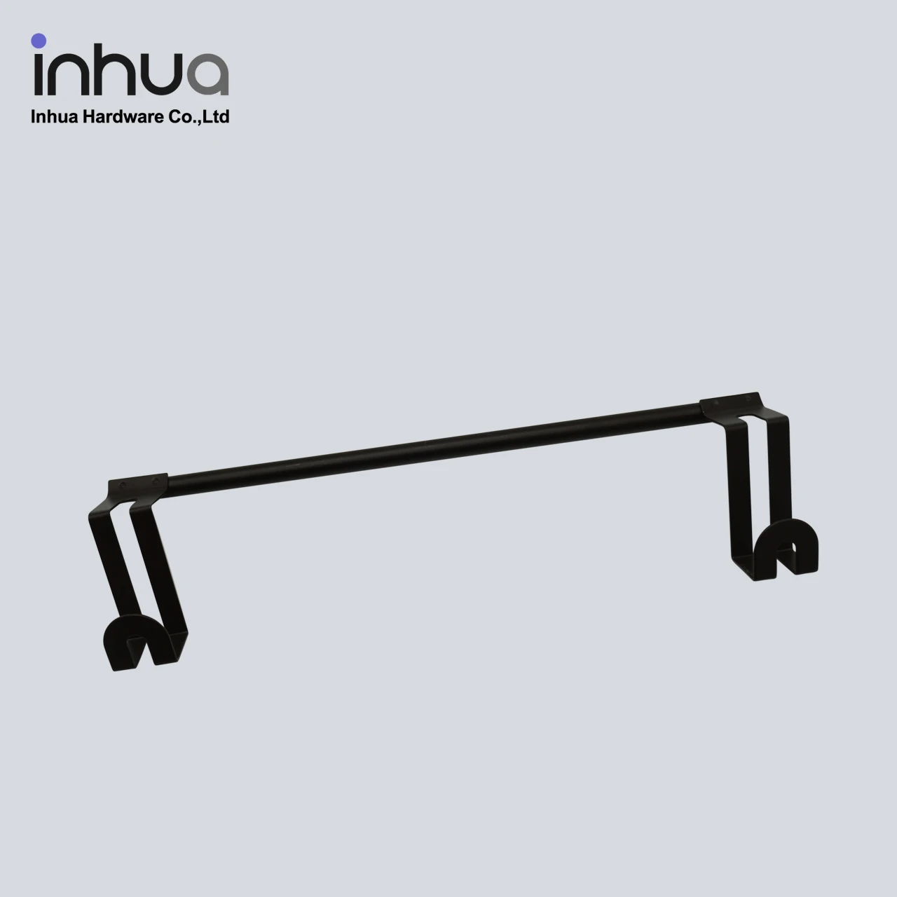 

Utility model powder-coated metal hanging holder door black towel rack for kitchen