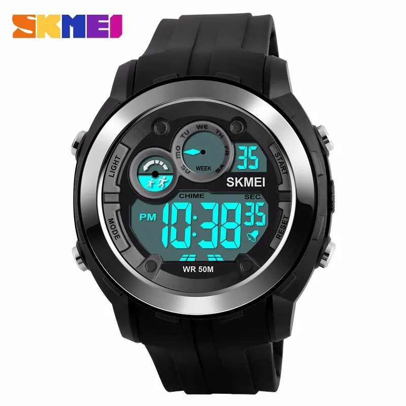 

SKMEI 1234 2017 newest model good quality waterproof 50 meters green digital watch from china manufacturer, N/a