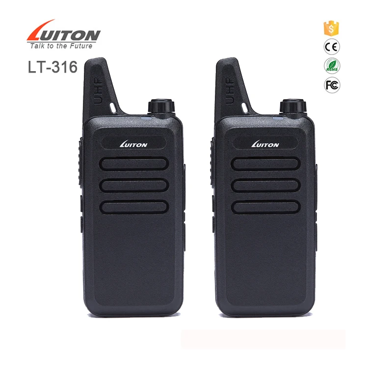 

Luiton pmr radio LT-316 CE certification walkie talkie 2km range, Black/white
