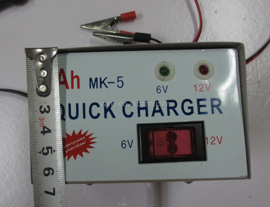 High performance 6v 12v motorcycle charger quick battery charger