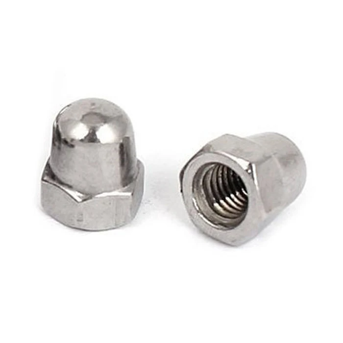 1/420 Acorn Cap Hex Nuts Black Oxide Bolt Thread Cover Smooth Rounded