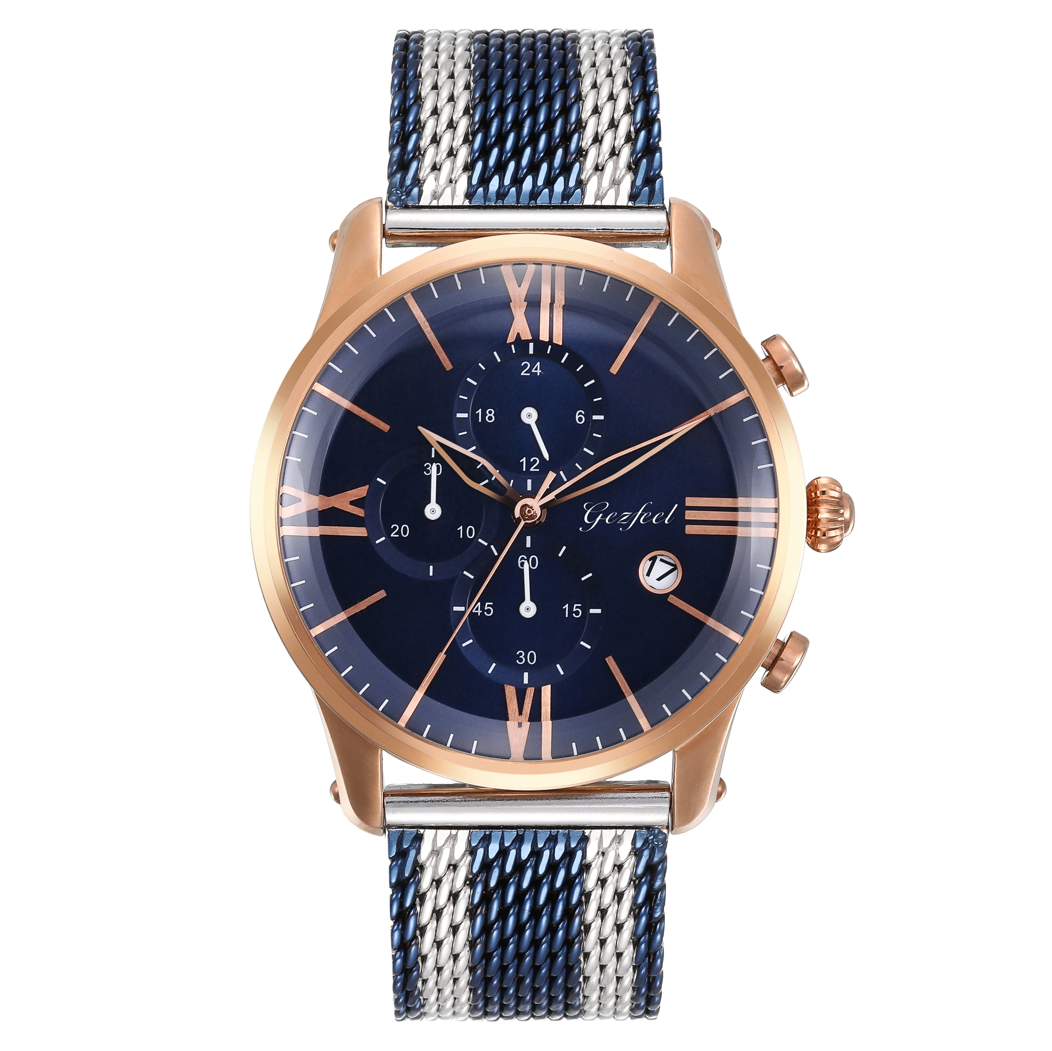 

2019 chronograph stainless steel mens watch