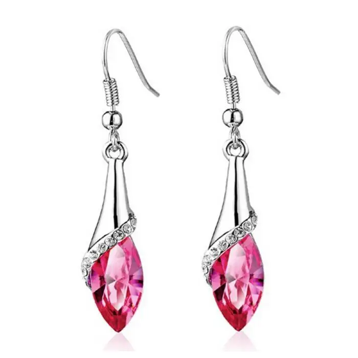 

Fashion Austria Crystal horse eye stone earrings wholesale drop earring for women