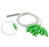 GPON FTTH 0.9mm 1x8 Mini Optical PLC Splitter Steel Tube with SC/LC/FC Connectors