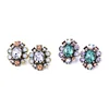 ed00950c 925 Silver Post Crystal Stud Earing Jewelry
