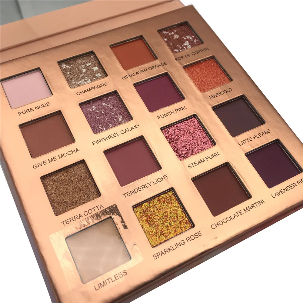 Wholesale Eyeshadow Palette Private Label 16 Colors Highly Pigmented