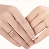 Ethnic style zodiac silver trade fair engagement couple ring