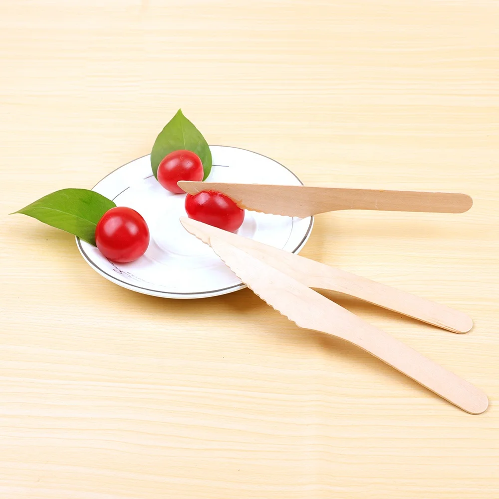 

wholesale disposable wood knife spoon fork wooden tableware setr/wood products/knife, Natural wood