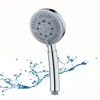 Hot sale Low MOQ Round five function Chrome Plated ABS portable Rain Handheld Shower Head