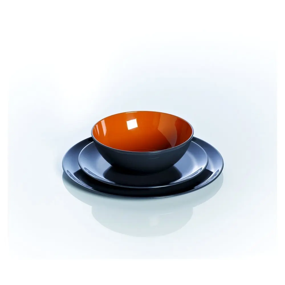 Gimex pasta plate Lemon grey