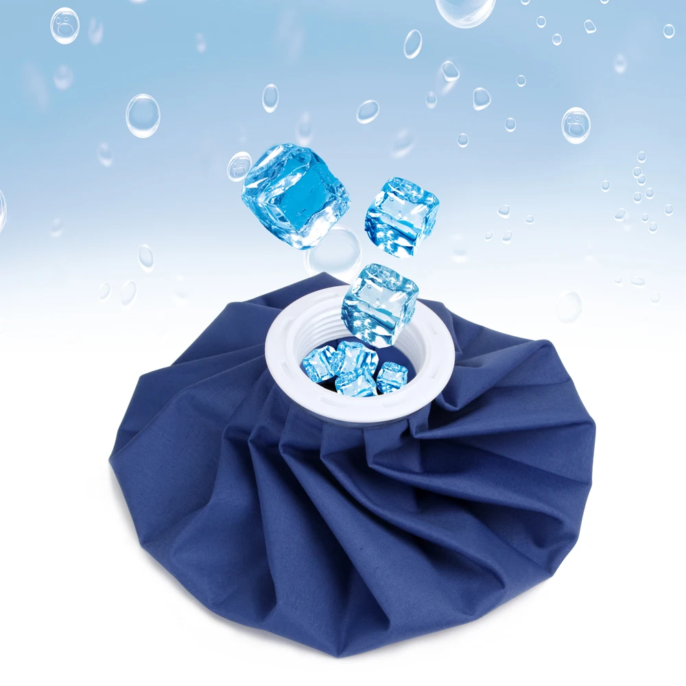 

Sports Therapy Pain Relief 9 inch Cloth Ice Bag Cold Pack Sports Injury, Blue or customized