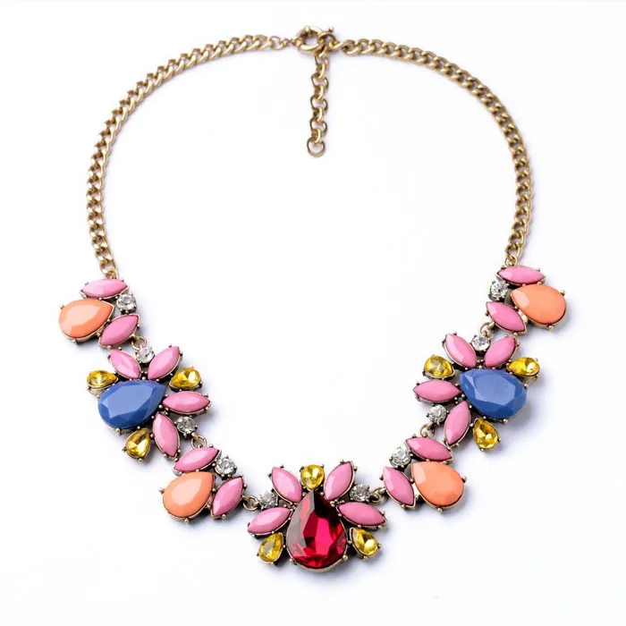 

xl00929 Spring Choker Jewelry Rhinestone Dress Fashion Newest Necklace, As picture