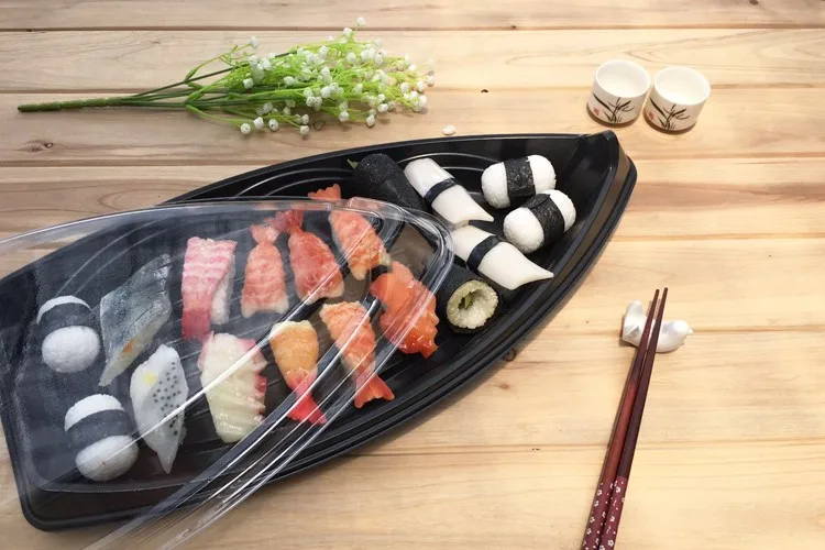 Disposable Japanese Sushi Boat Sm1-7103 Plastic Food Container Sushi ...