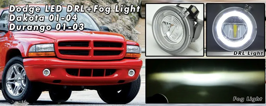 Pair of Fog Lights Lamps 1:1 Replacement for Dodge Dakota Durango 