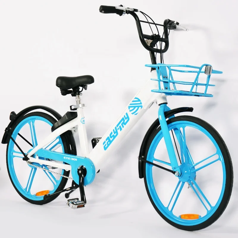 2020 newest 250W 36V 24/26 inch customized pedal assistant sharing electric bicycle city bike share e bike rental