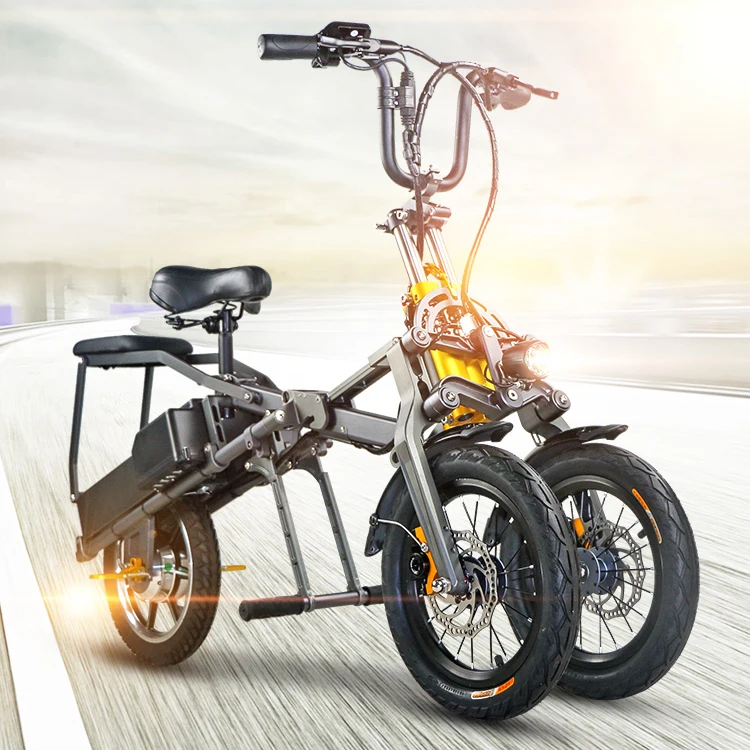 2018 14 Inch 19 Mph 50miles Off Road Cheap Foldable 3 Wheel Electric