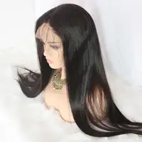 

100% Unprocessed Cuticle Human Virgin Hair Silky Straight Remy Peruvian Mink Hair Full Lace Wigs with Baby Hair