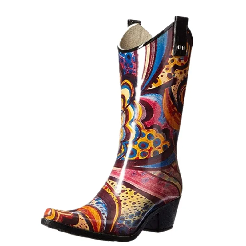 pointed toe rain boots