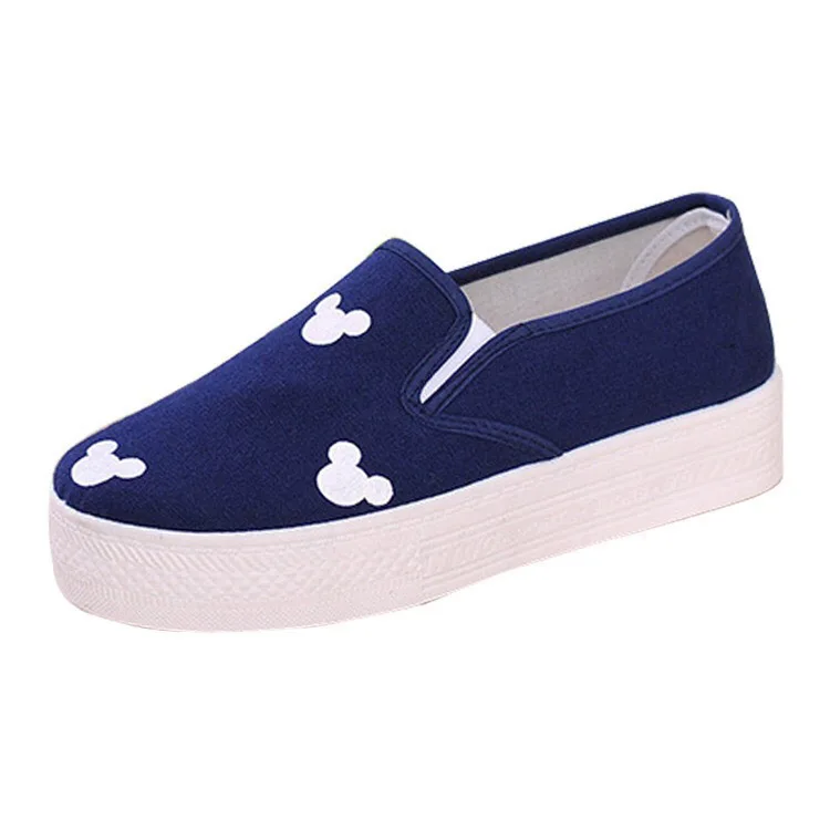 

new design ladies shoes women casual canvas shoes slip on loafers