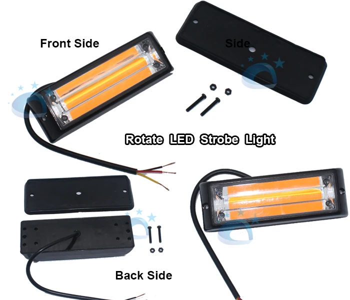COB amber green blue red flashing warning light
