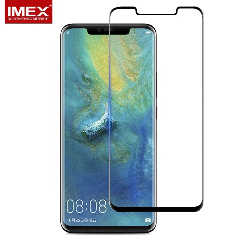 

3D Curved Full cover screen protector for huawei mate 20 Pro premium cell phone glass, Crystal clear