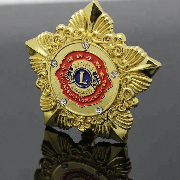 Brass Custom Metal Bodyguard Badges Gold Plated Pin Badges Buy Custom
