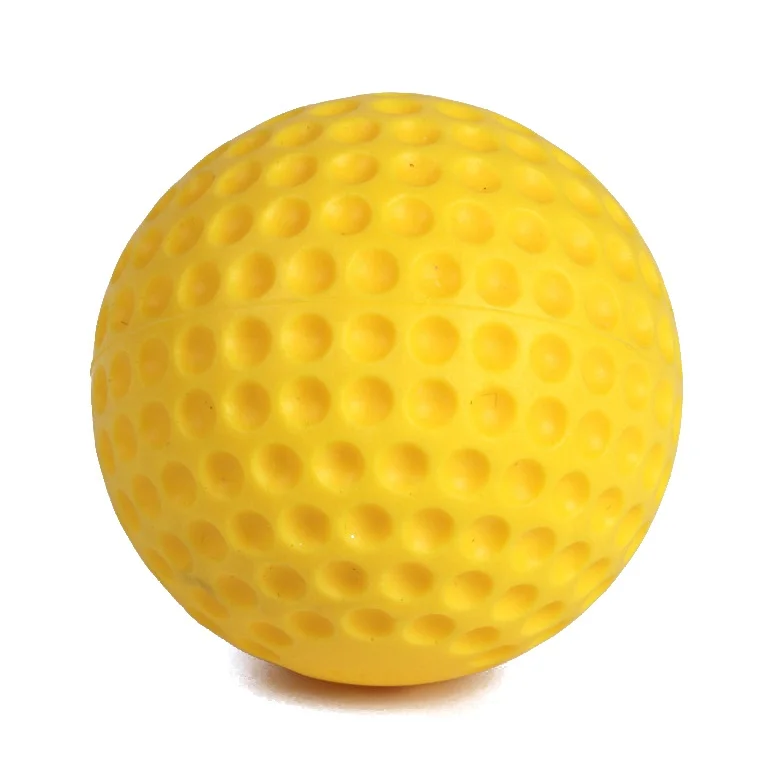 

Dimpled Cover PU Material Custom Baseball Ball for Pitching Machine, Yellow, green or customized color