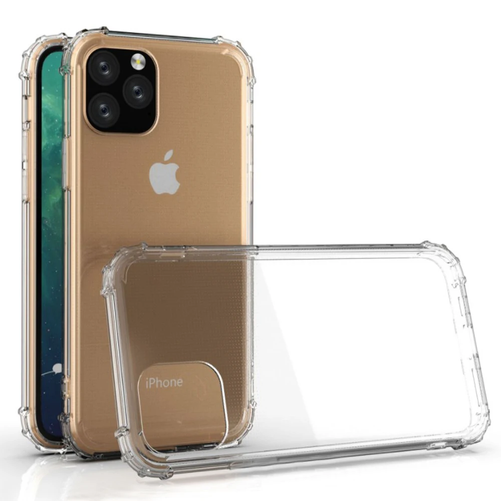 

For iPhone 11 Pro Max Case TPU Shockproof Clear Cases, Transparent