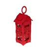 Chinese Lucky Red Flower 3D Puzzle Lantern - Good Fortune & Luck Ornament, DIY Felt Art Craft Lucky Charm Decoration
