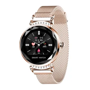 Cheap Fashion Women stainless band heart rate monitor blood pressure monitor h2 smart watch