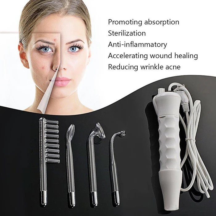 Hand hold Anti Hair Loss Equipment Electrodes High Frequency Facial Machine