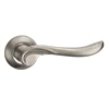 Inside Satin Nickel Round Rose Aluminum oval door knobs A1309E9