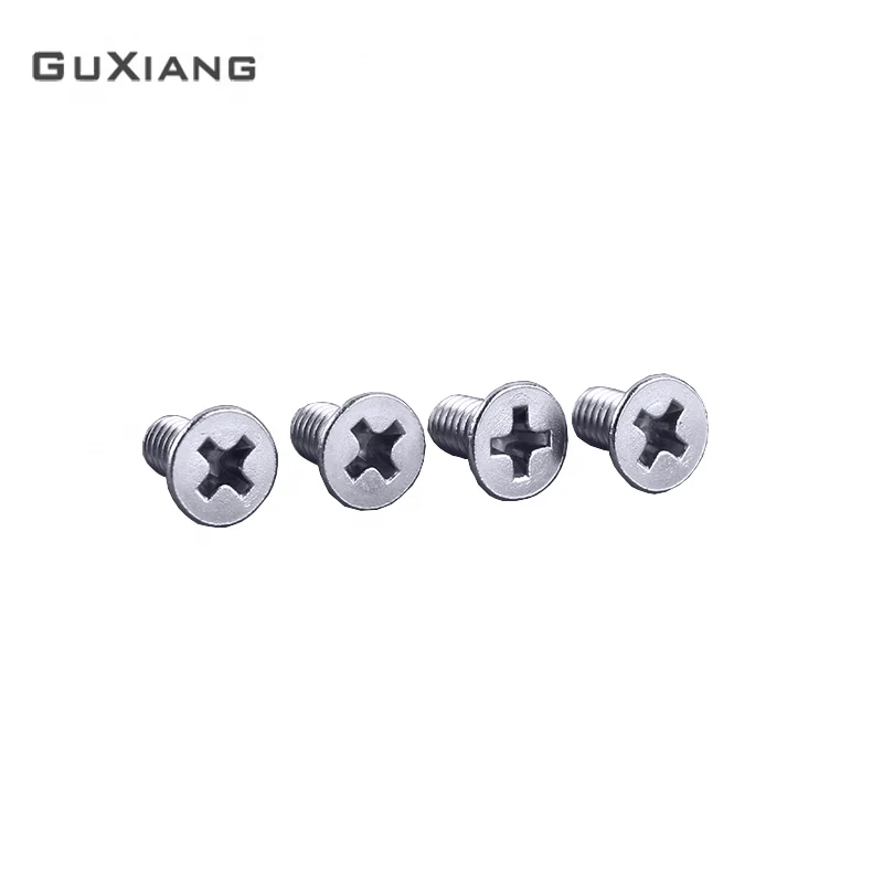 
White Zinc Plated Galvanized Carbon Steel Flat Phillips Machine euro screw 