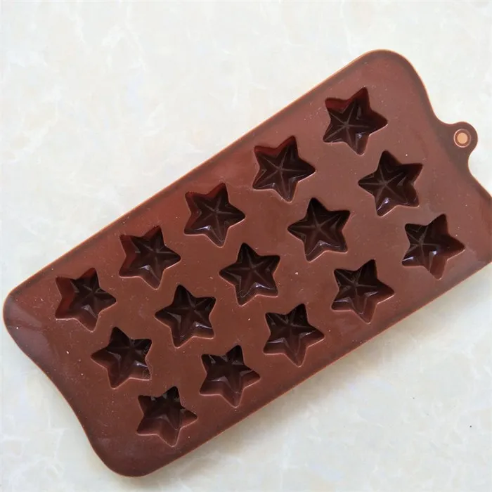 15 Cavity Mini Star Custom Candy Molds Silicone Hard Candy Molds