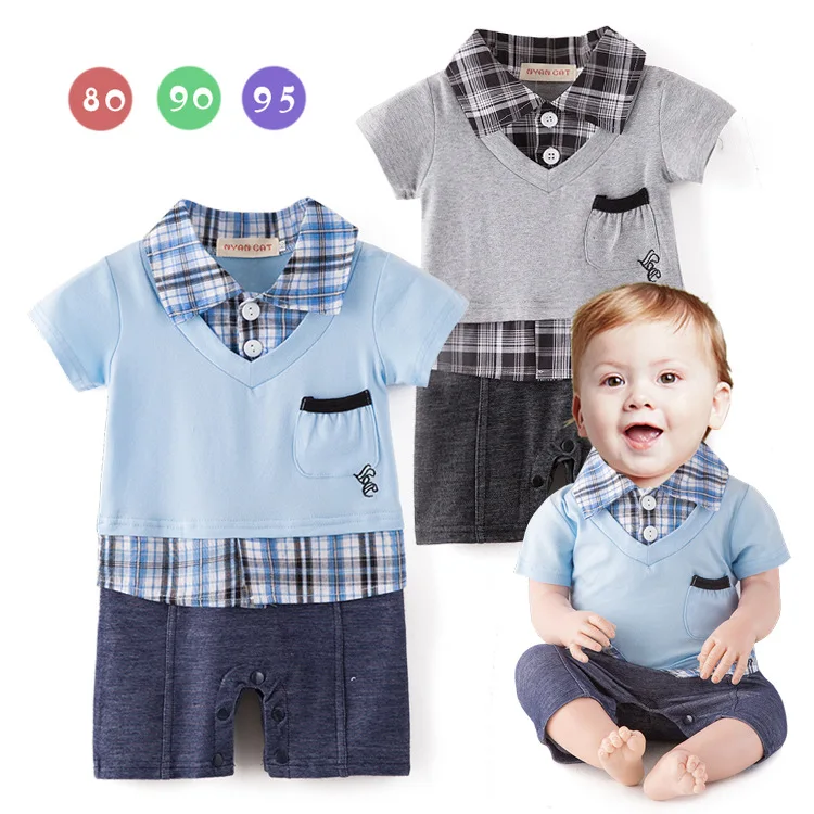 

Alibaba Casual Clothes Patchwork Cotton Baby Clothes Romper Newborn, As picture