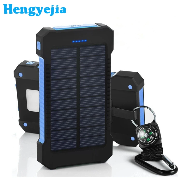 

New Trending Portable 10000 Mah Solar Powerbank With Waterproof