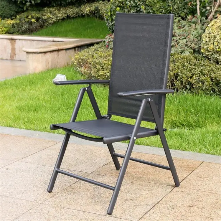 Quality Cheap Garden Metal Folding Chair 7 Position Adjustable Garden