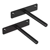 90 degree right-angle from 5" to 7" deep shelves wood floating shelf brackets