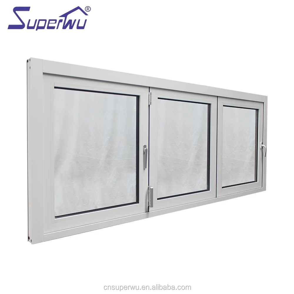 American Standard double tempered glass bi fold accordion/folding window exterior windows