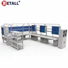 esd electronic assembly metal industrial steel working table with LED light and drawer for sale