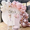 Hit Ins Round PVC/Acrylic /metal Backdrops For Wedding Party
