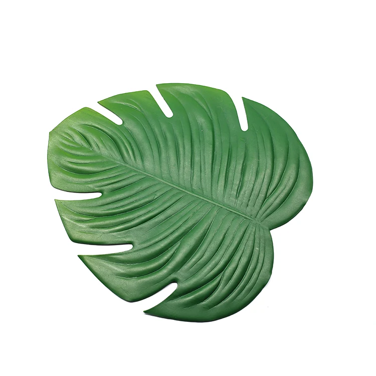 

Tabletex New design Eco-Friendly summer hot sell eva leaf shaped coaster placemat, Green