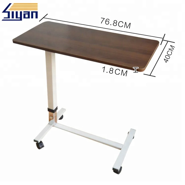 
diy custom design wooden tops over bed table hospital 