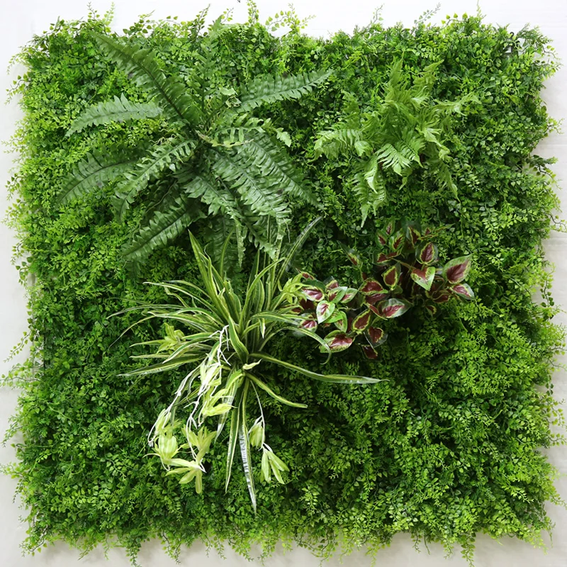 
plastic pine leaf matting plant artificial natural green wall system vertical garden artificial ivy fence 