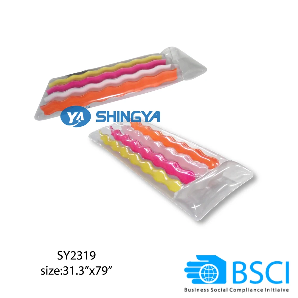 
BSCI factory made pvc inflatable swim pool mattress water floating bed air mattress 